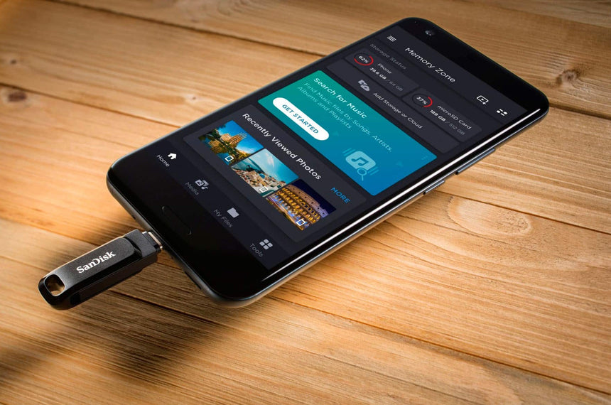 SanDisk Ultra Dual Drive Go 128GB USB 3.2 2-in-1 Flash Drive (Black) — Being Shipped