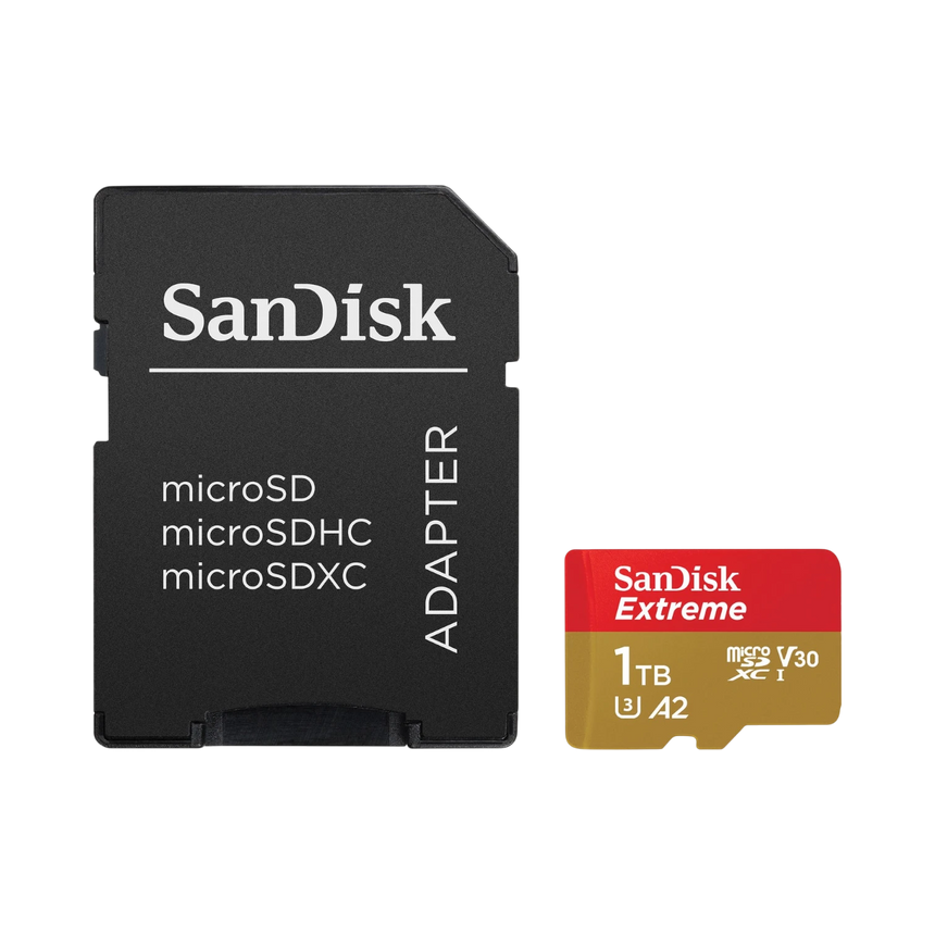 SanDisk Extreme 1TB UHS-I microSDXC Memory Card with SD Adapter — Being Shipped