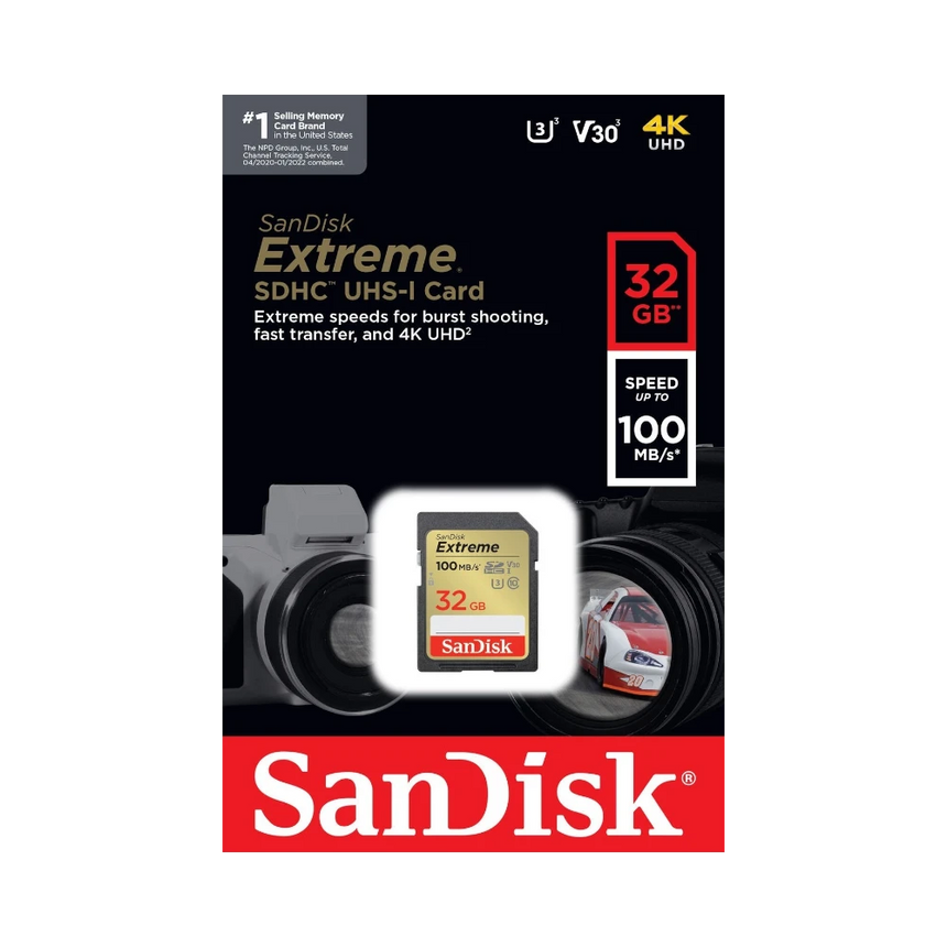 SanDisk Extreme 32GB UHS-I SDHC Memory Card — Being Shipped