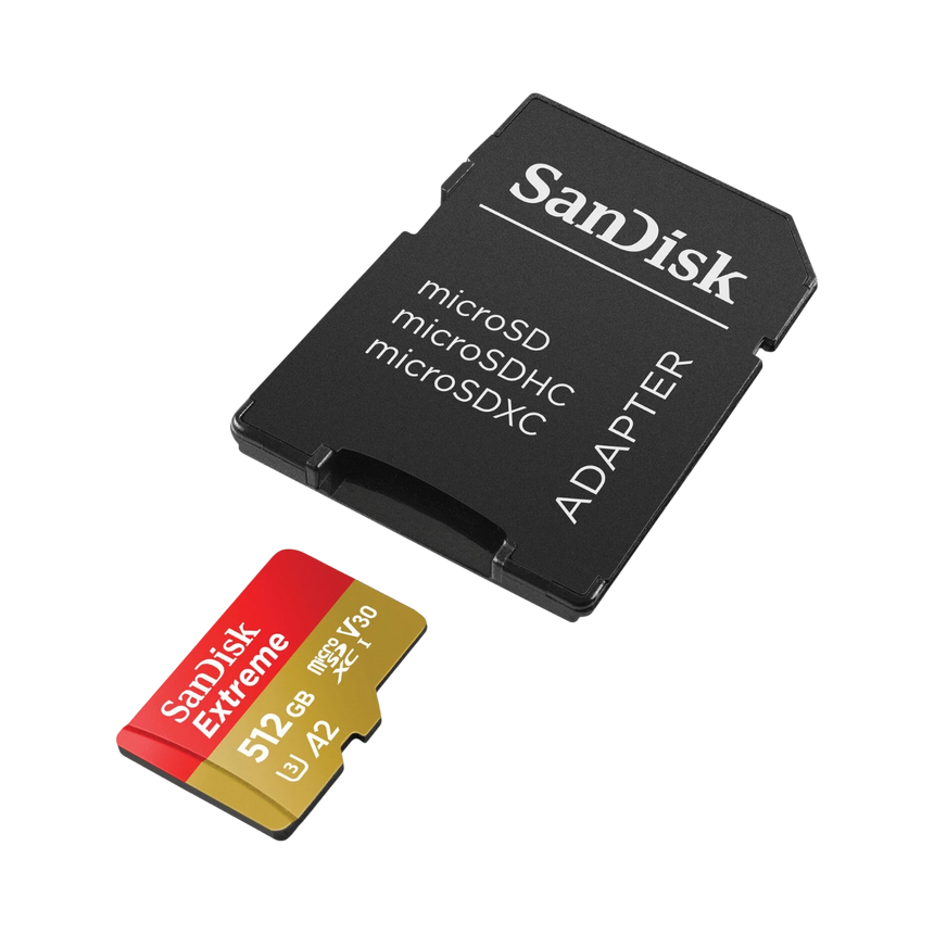 SanDisk Extreme 512GB UHS-I microSDXC Memory Card with SD Adapter — Being Shipped