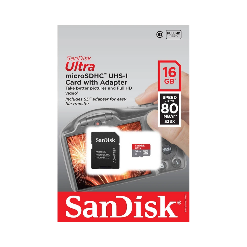 SanDisk Ultra 16GB UHS-I microSDHC Memory Card (Class 10) — Being Shipped
