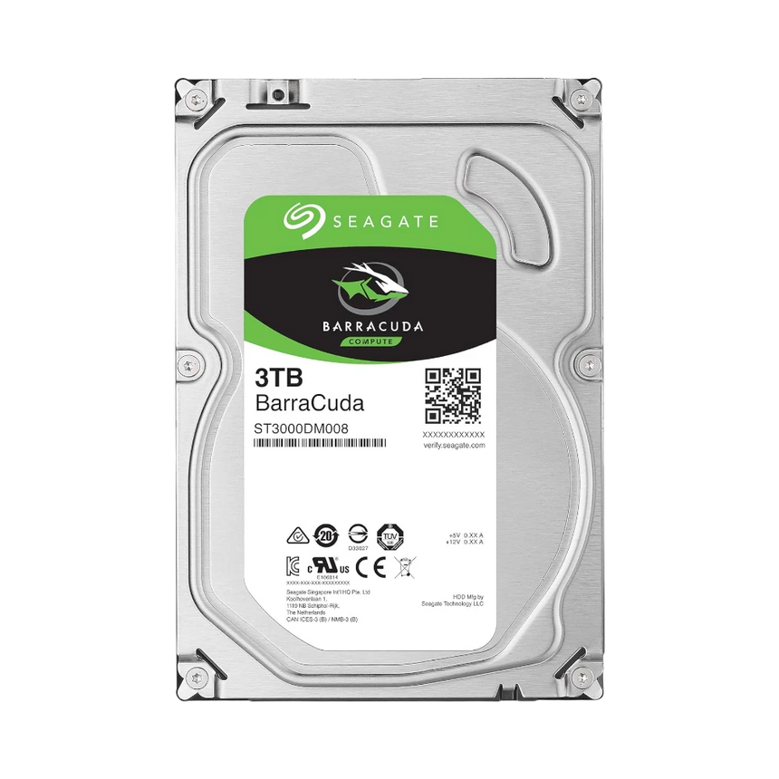 Seagate BarraCuda 3TB 3.5" 7200RPM SATA 6 Gb/s Internal HDD — Being Shipped