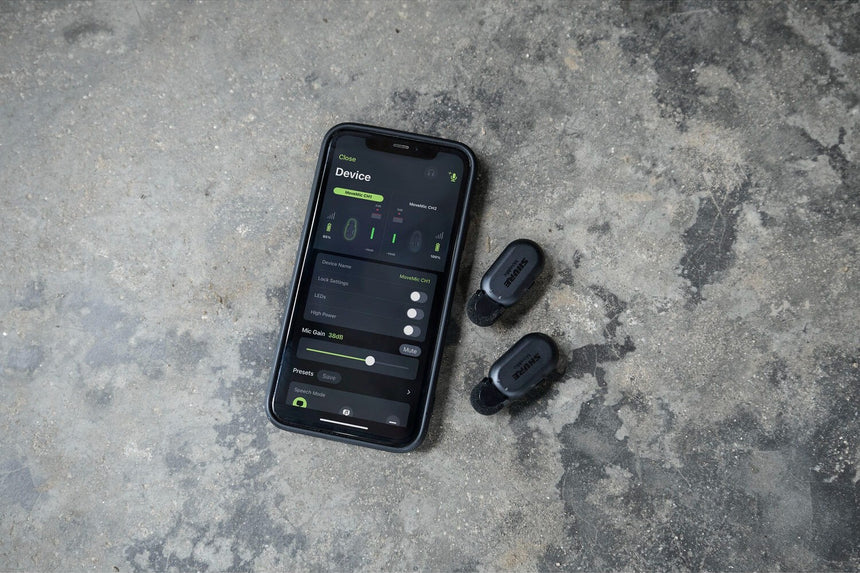 Shure MoveMic Two 2-Person Clip-On Wireless Microphone System for Mobile Devices — Being Shipped