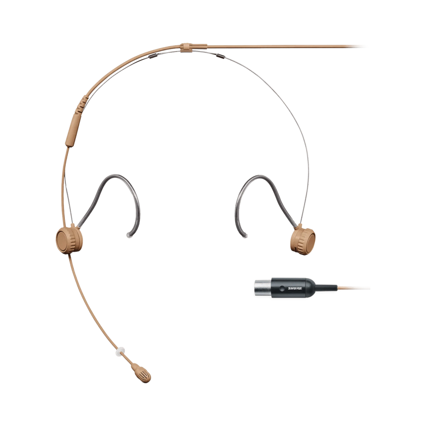 Shure TwinPlex TH53 Omnidirectional Headset Microphone (TA4F, Cocoa) — Being Shipped