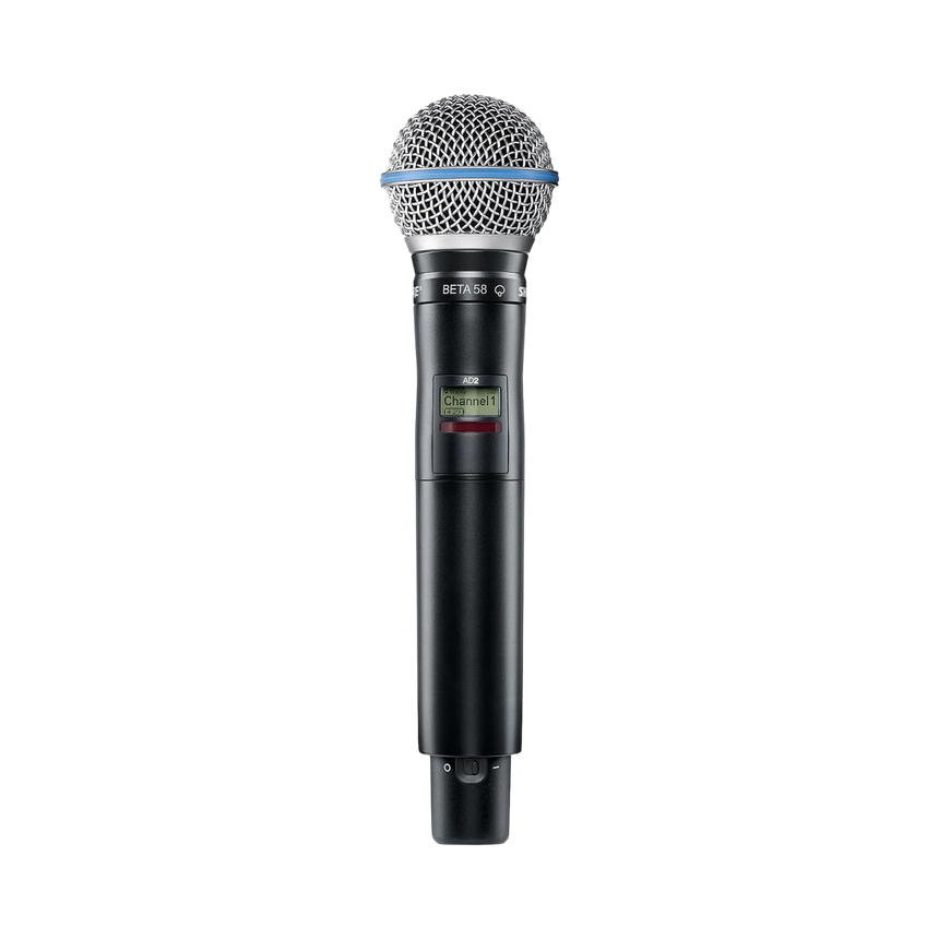 Shure AD2/B58 Digital Handheld Wireless Microphone Transmitter with Beta 58A Capsule (G57: 470 to 616 MHz) — Being Shipped