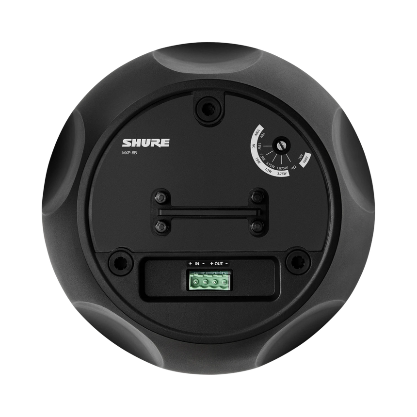 Shure MXP-6 Microflex Passive Pendant Conferencing Loud Speaker (Black, Single) — Being Shipped