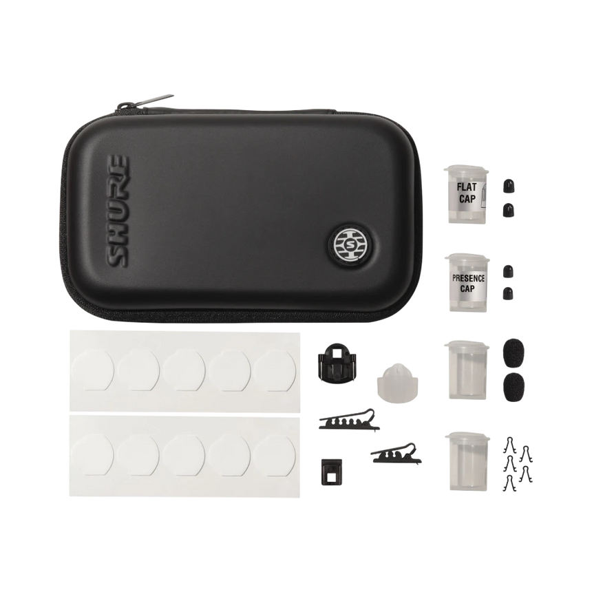 Shure TwinPlex TL47 Omnidirectional Lavalier Microphone with LEMO 3-Pin Connector & Accessories (Black) — Being Shipped