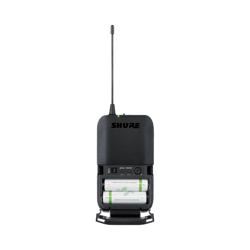 Shure BLX1288/CVL Dual-Channel Wireless Combo Lavalier & Handheld Microphone System (H10: 542 to 572 MHz) — Being Shipped