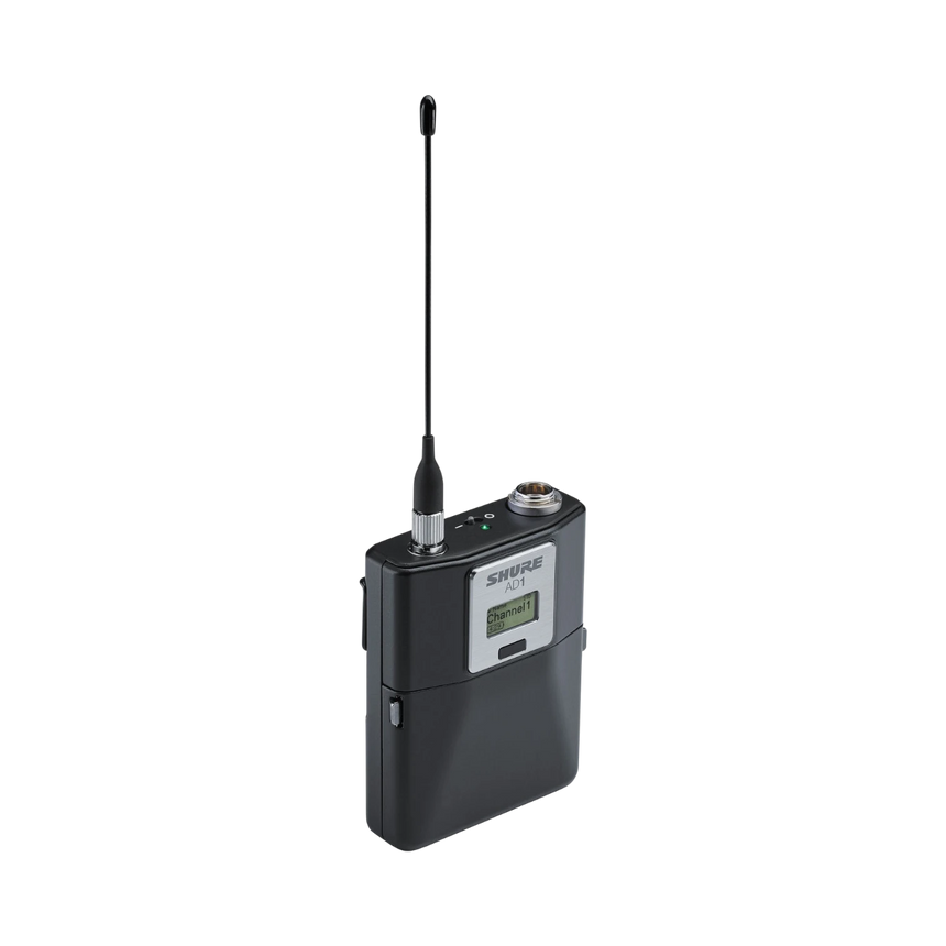 Shure AD1 Digital Wireless Bodypack Transmitter with TA4M (G57: 470 to 616 MHz) — Being Shipped