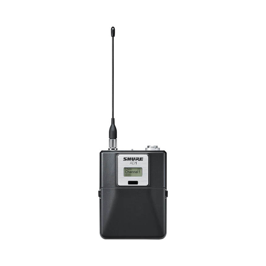 Shure AD1 Digital Wireless Bodypack Transmitter with TA4M (G57: 470 to 616 MHz) — Being Shipped