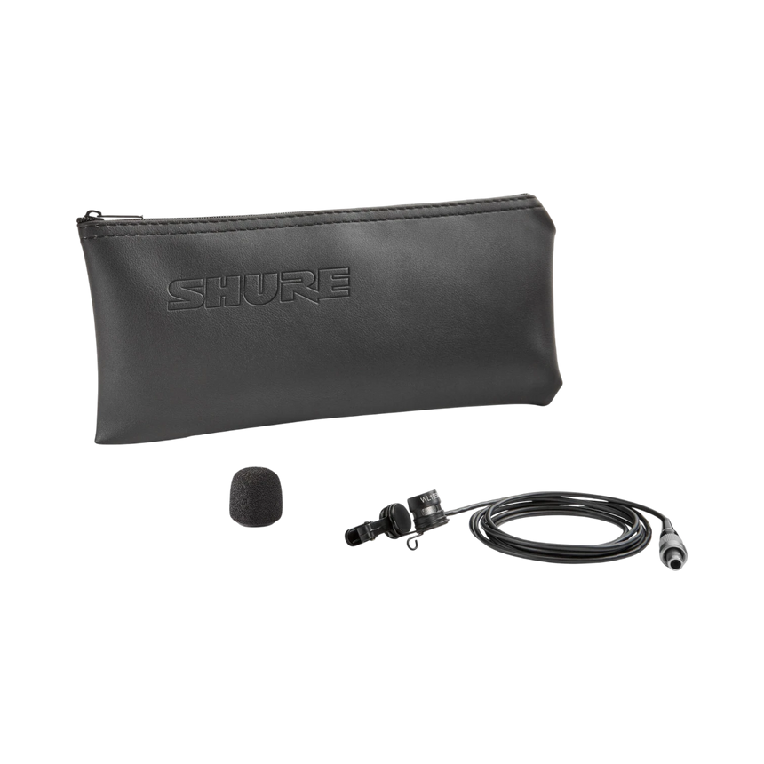 Shure WL185m Low-Profile Cardioid Lavalier Microphone with LEMO 3-Pin Connector (Black) — Being Shipped