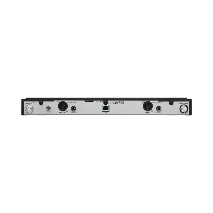 Shure SLXD24D/SM58 Dual-Channel Digital Wireless Handheld Microphone System with SM58 Capsules (H55: 514 to 558 MHz) — Being Shipped