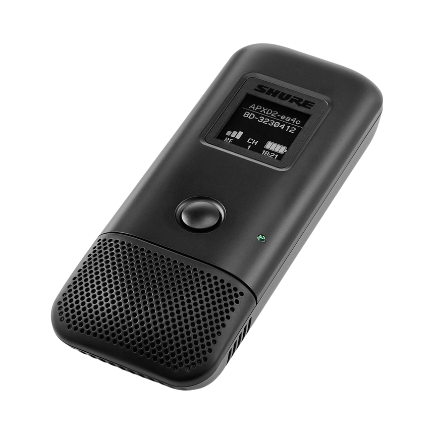 Shure MXW6X/O neXt Wireless Boundary Transmitter with Integrated Omnidirectional Mic (Black, 1.9 GHz) — Being Shipped