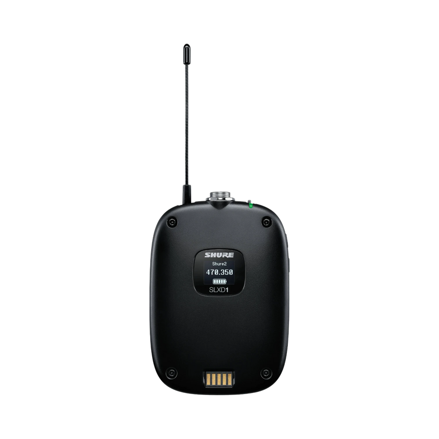 Shure SLXD1 Digital Wireless Bodypack Transmitter (G58: 470 to 514 MHz) — Being Shipped