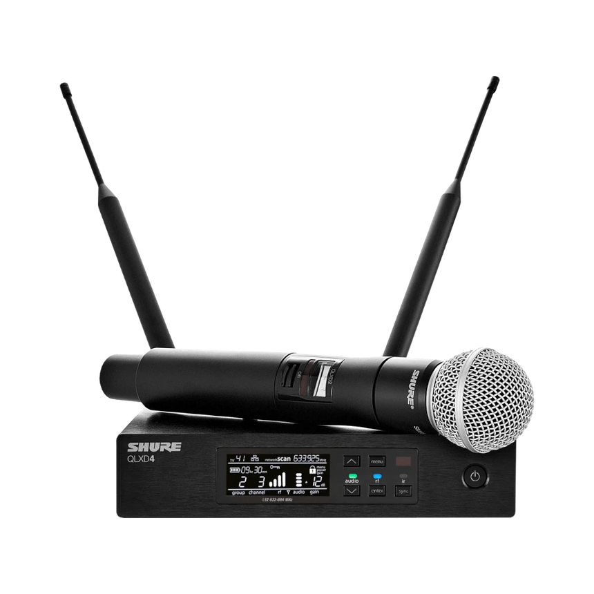 Shure QLXD2/SM58 Digital Handheld Wireless Microphone Transmitter with SM58 Capsule (H50: 534 to 598 MHz) — Being Shipped
