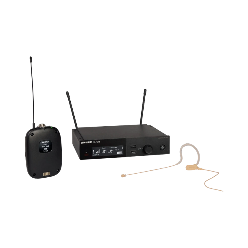 Shure SLXD14/153T Digital Wireless Omni Earset Microphone System (G58: 470 to 514 MHz) — Being Shipped