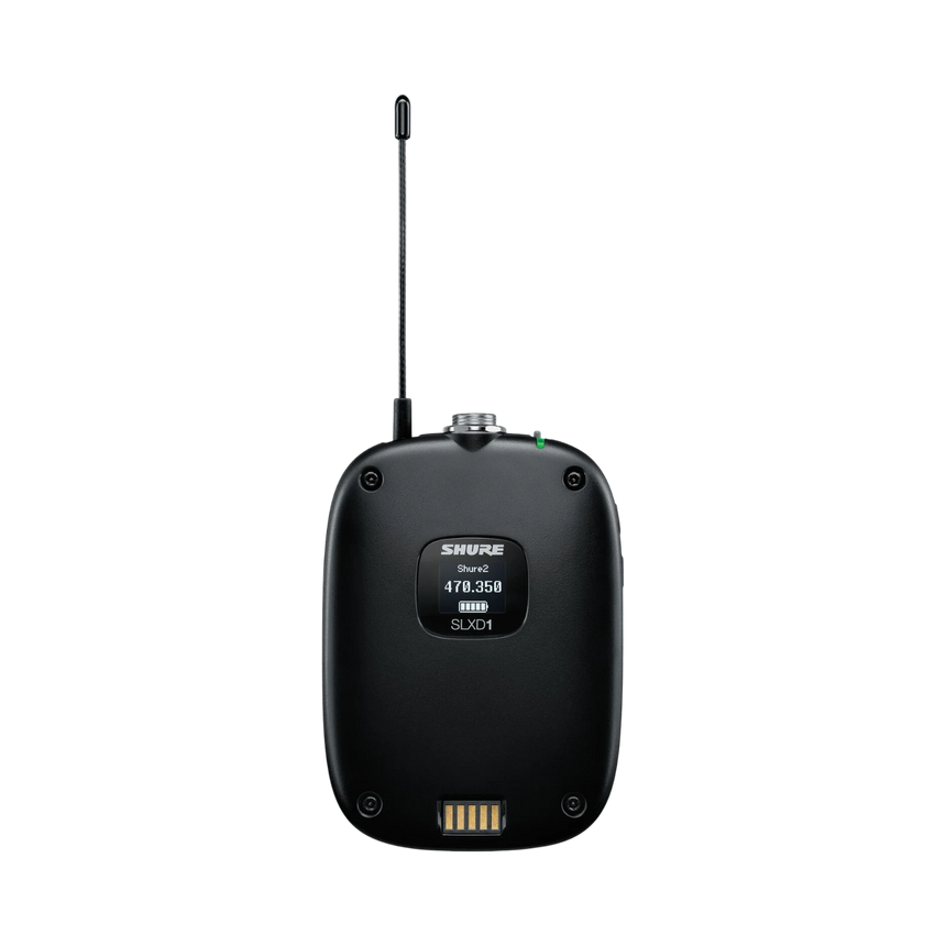Shure SLXD14/85M Digital Wireless Cardioid Lavalier Microphone System (G58: 470 to 514 MHz) — Being Shipped
