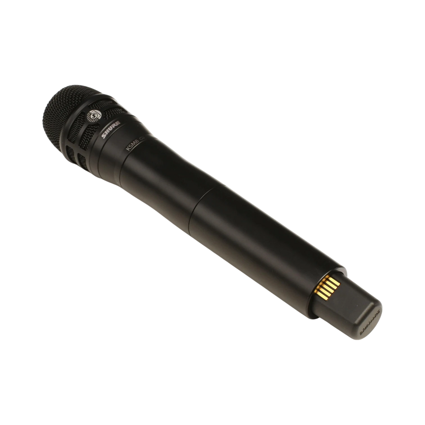 Shure AD2/KSM8B Digital Handheld Wireless Microphone Transmitter with KSM8 Capsule (G57: 470 to 616 MHz, Black) — Being Shipped