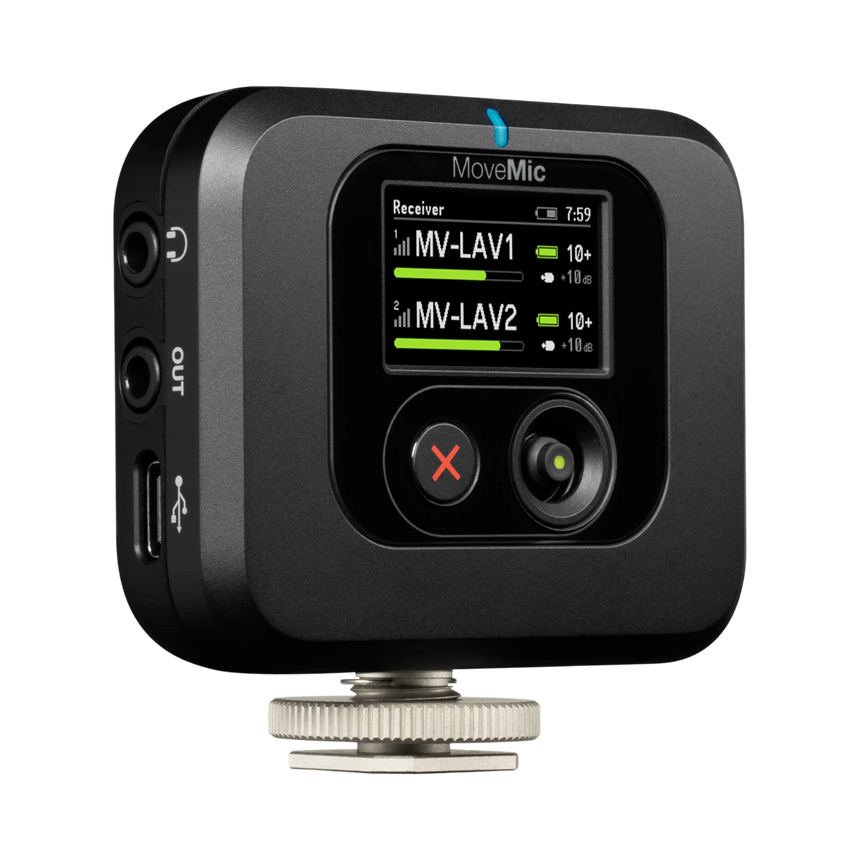 Shure MoveMic Two Receiver Kit 2-Person Clip-On Wireless Microphone System for Mobile Devices & Cameras — Being Shipped