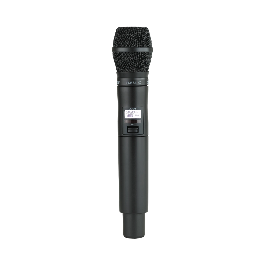 Shure ULXD2/SM87 Digital Handheld Wireless Microphone Transmitter with SM87A Capsule (H50: 534 to 598 MHz) — Being Shipped
