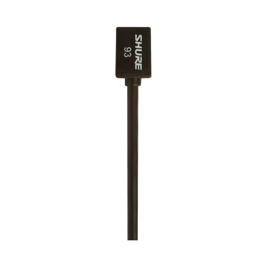 Shure WL93 Subminiature Omnidirectional Lavalier Microphone with 6' Cable and TA4F Connector (Black) — Being Shipped