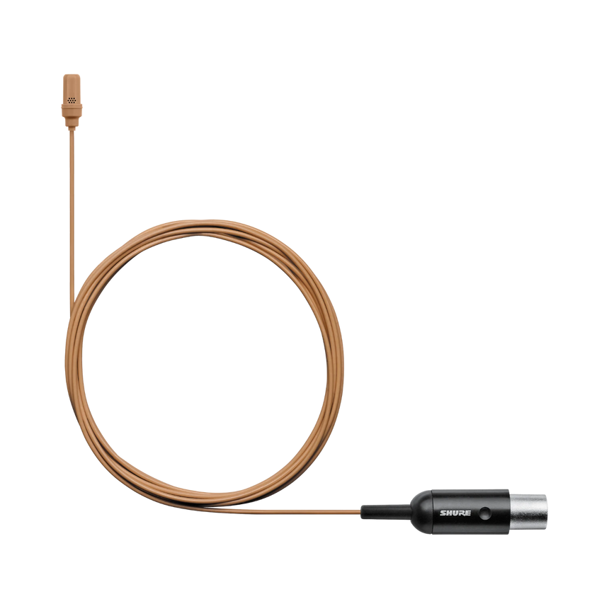 Shure UL4 UniPlex Cardioid Subminiature Lavalier Microphone for Bodypack Transmitter (Cocoa, TA4F) — Being Shipped
