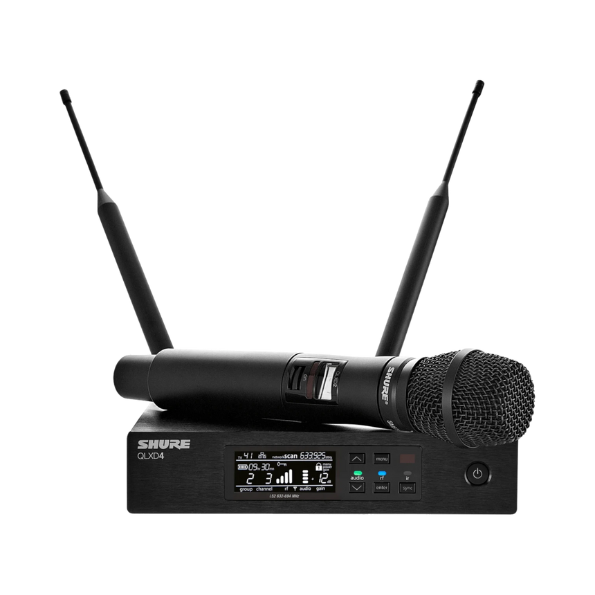 Shure QLXD2/SM87 Digital Handheld Wireless Microphone Transmitter with SM87A Capsule (J50A: 572 to 608 + 614 to 616 MHz) — Being Shipped