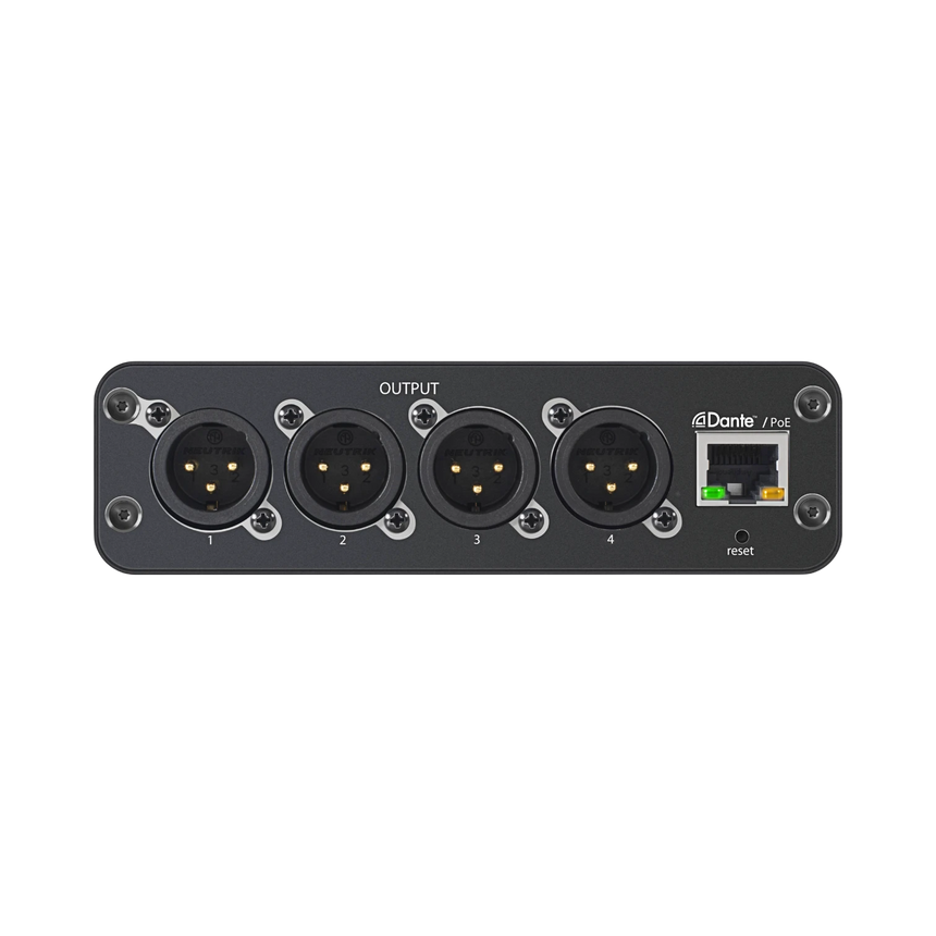Shure ANI4OUT 4-Channel Dante Mic/Line Audio Network Interface Unit (XLR Outputs) — Being Shipped