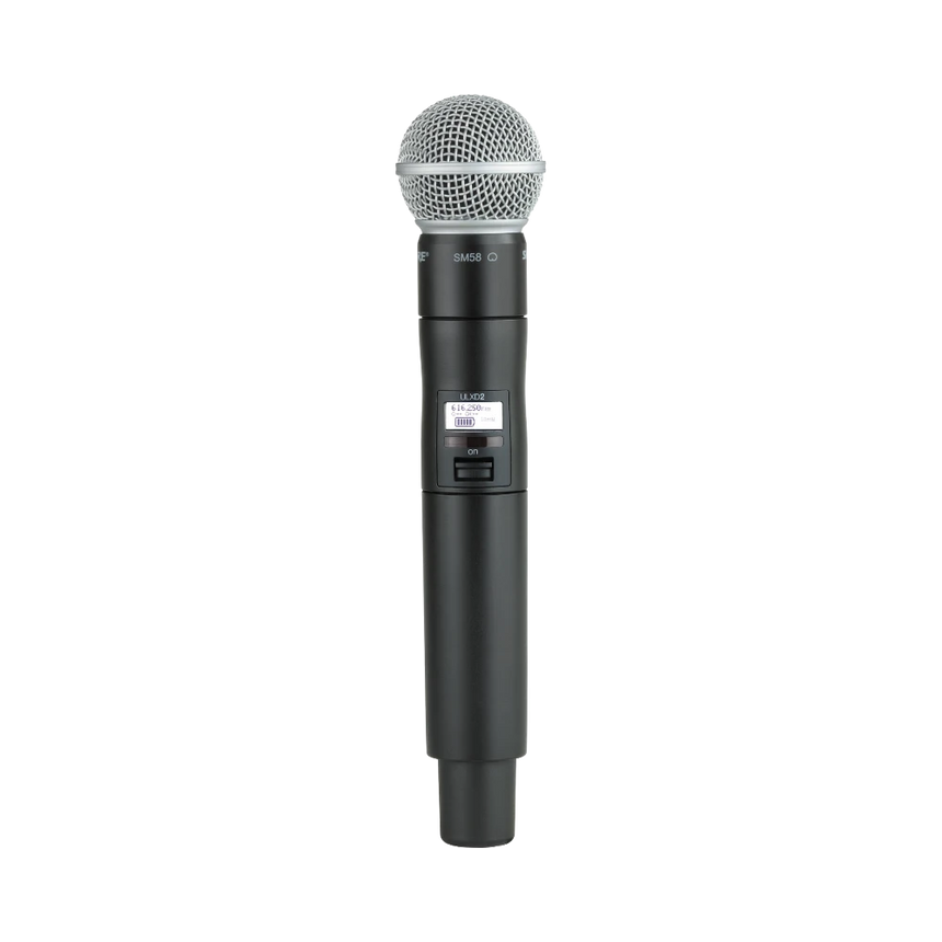 Shure ULXD2/SM58 Digital Handheld Wireless Microphone Transmitter with SM58 Capsule (H50: 534 to 598 MHz) — Being Shipped