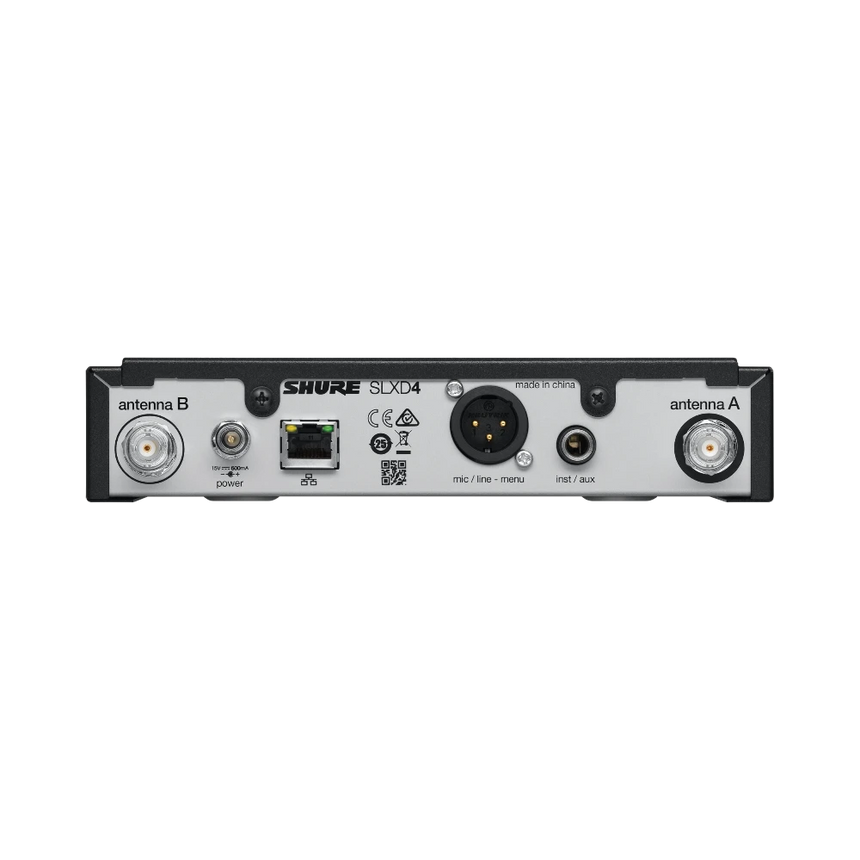 Shure SLXD4 Digital Wireless Receiver (J52: 558 to 602 + 614 to 616 MHz) — Being Shipped