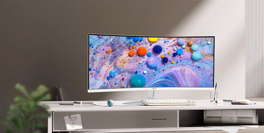 ASUS VU34WCIP-W 34" 21:9 100Hz WQHD HDR TFT LCD Ultrawide Curved Eye Care Monitor — Being Shipped