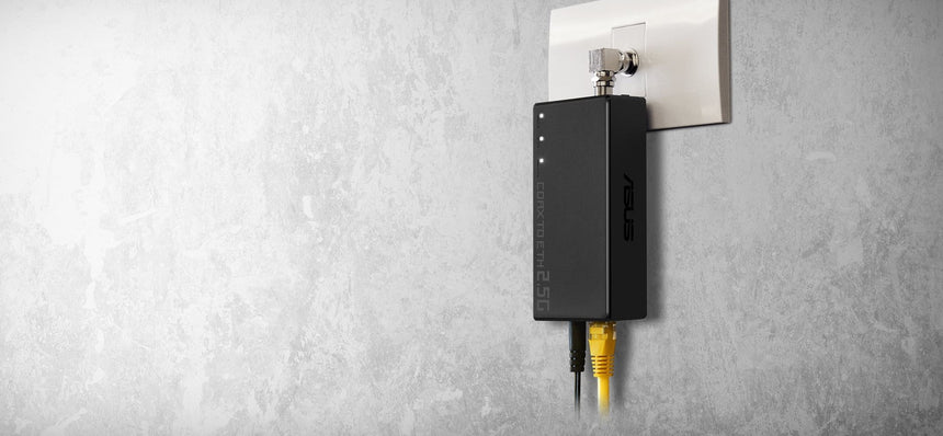 ASUS 2.5Gbps Ethernet Over Coax Adapter Starter Kit — Being Shipped