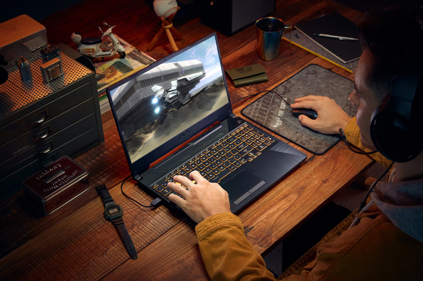 ASUS TUF Gaming A15 15.6" Gaming Laptop, AMD Ryzen 5 7535HS, NVIDIA RTX 2050, 8GB RAM, 512GB SSD (Graphite Black) — Being Shipped
