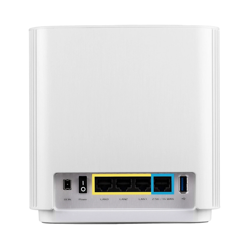 ASUS ZenWiFi ET8 AX6600 Wireless Tri-Band Gigabit 3-Piece Mesh Wi-Fi System (White) — Being Shipped
