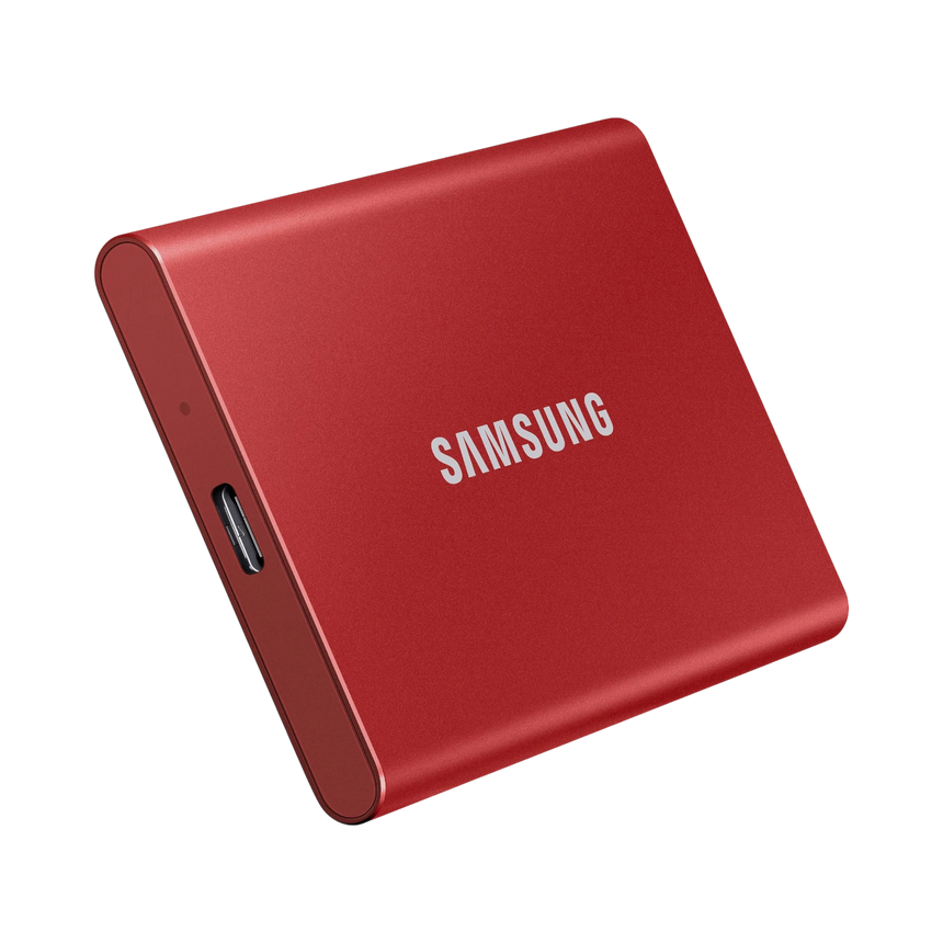 Samsung T7 500GB PCIe NVMe USB 3.2 Gen 2 Portable SSD (Metallic Red) — Being Shipped