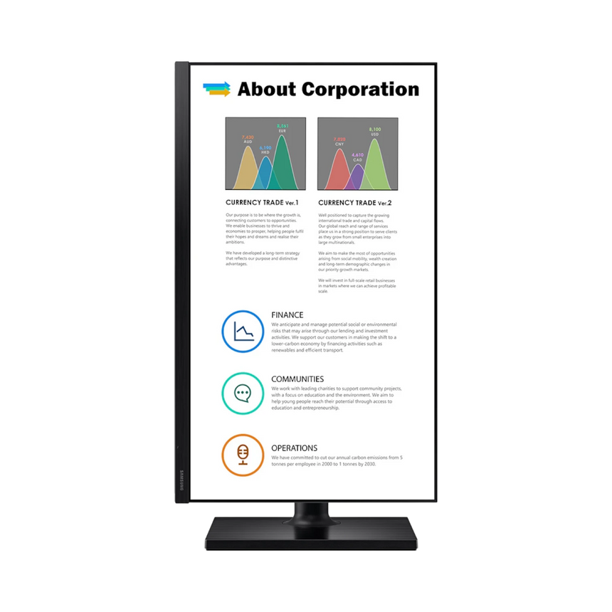 Samsung T45F 27" 16:9 75Hz FHD IPS Borderless Professional Monitor — Being Shipped