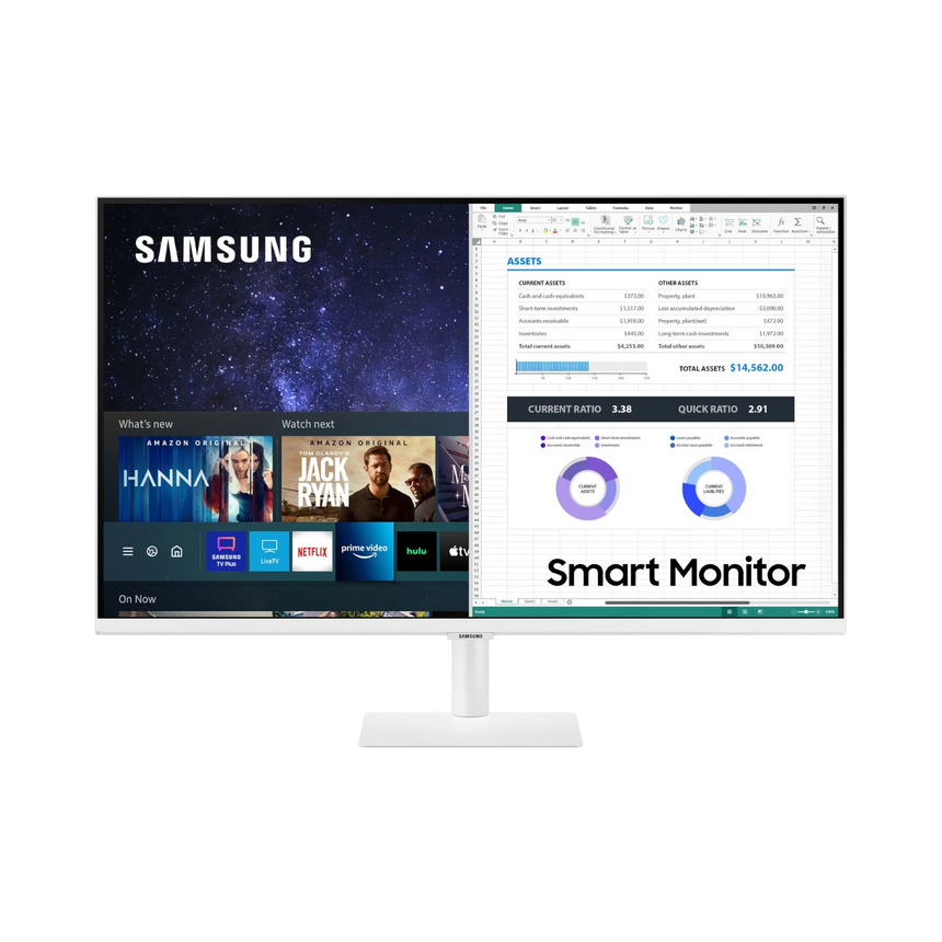 Samsung LS27AM501NNXZA 27" 16:9 60Hz FHD VA LCD Smart Monitor (White) — Being Shipped