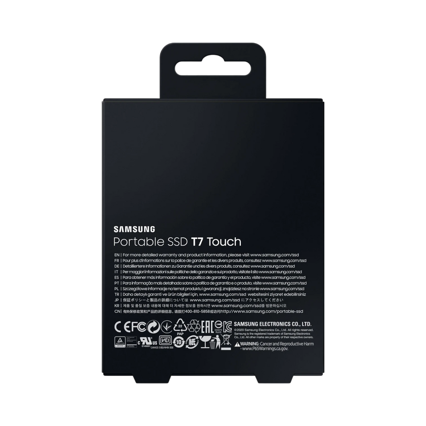Samsung T7 Touch 2TB USB 3.2 Gen 2 Portable SSD (Black) — Being Shipped