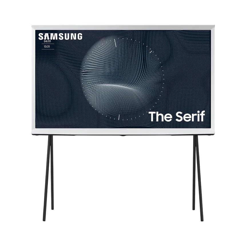 Samsung The Serif LS01B 43" 16:9 60Hz 4K HDR QLED Smart TV (2022, White) — Being Shipped