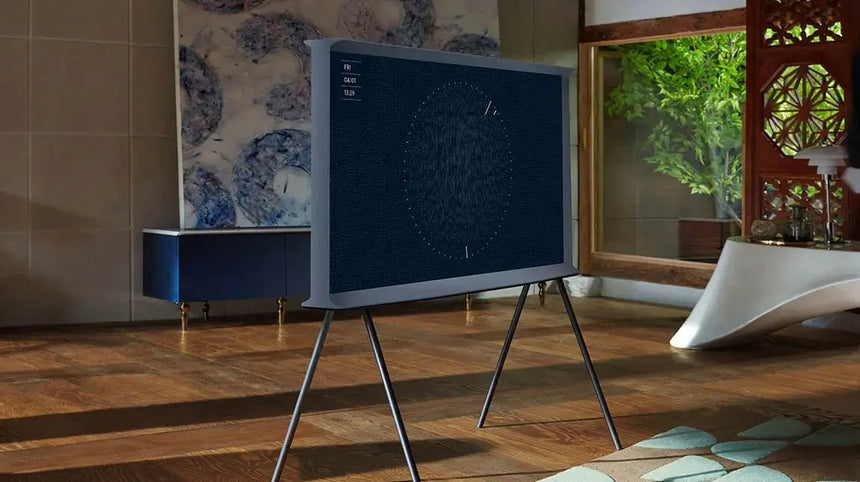 Samsung The Serif LS01B 43" 16:9 60Hz 4K HDR QLED Smart TV (2022, White) — Being Shipped