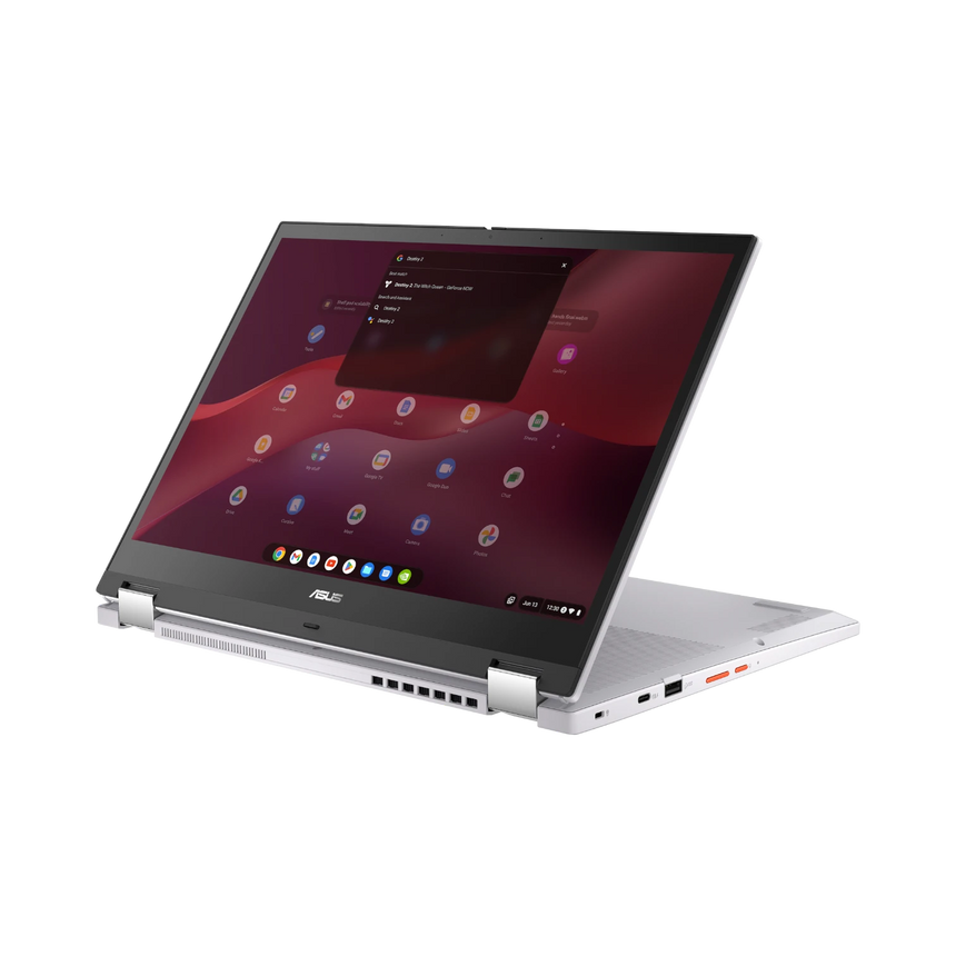ASUS Chromebook Vibe Flip CX34 14" Multi-Touch 2-in-1 Laptop, Intel Core i5-1235U, 8GB RAM, 256GB SSD (Pearl White) — Being Shipped