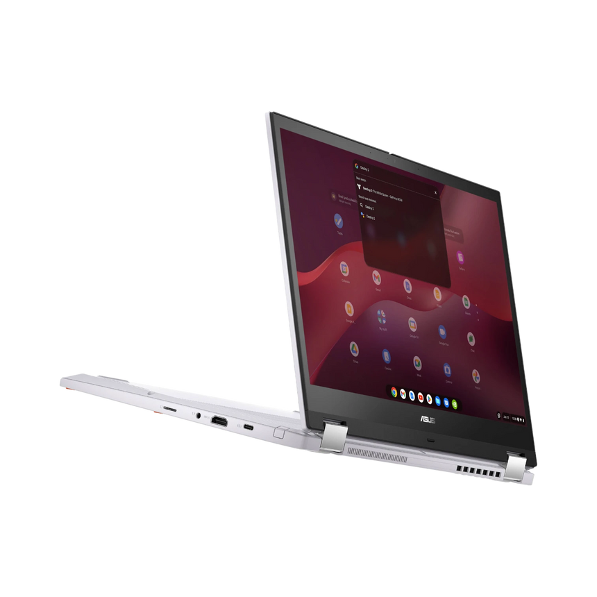 ASUS Chromebook Vibe Flip CX34 14" Multi-Touch 2-in-1 Laptop, Intel Core i5-1235U, 8GB RAM, 256GB SSD (Pearl White) — Being Shipped