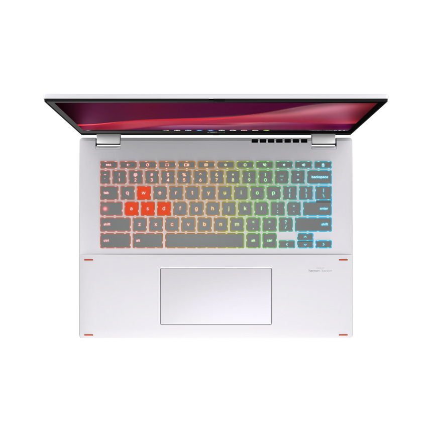 ASUS Chromebook Vibe Flip CX34 14" Multi-Touch 2-in-1 Laptop, Intel Core i5-1235U, 8GB RAM, 256GB SSD (Pearl White) — Being Shipped