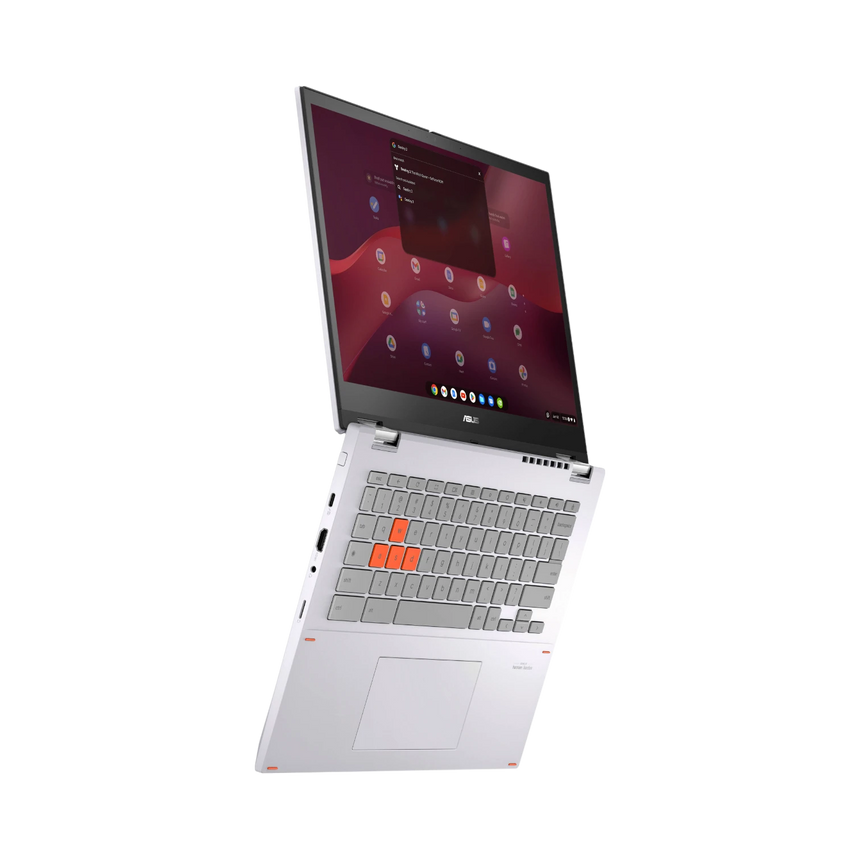 ASUS Chromebook Vibe Flip CX34 14" Multi-Touch 2-in-1 Laptop, Intel Core i5-1235U, 8GB RAM, 256GB SSD (Pearl White) — Being Shipped