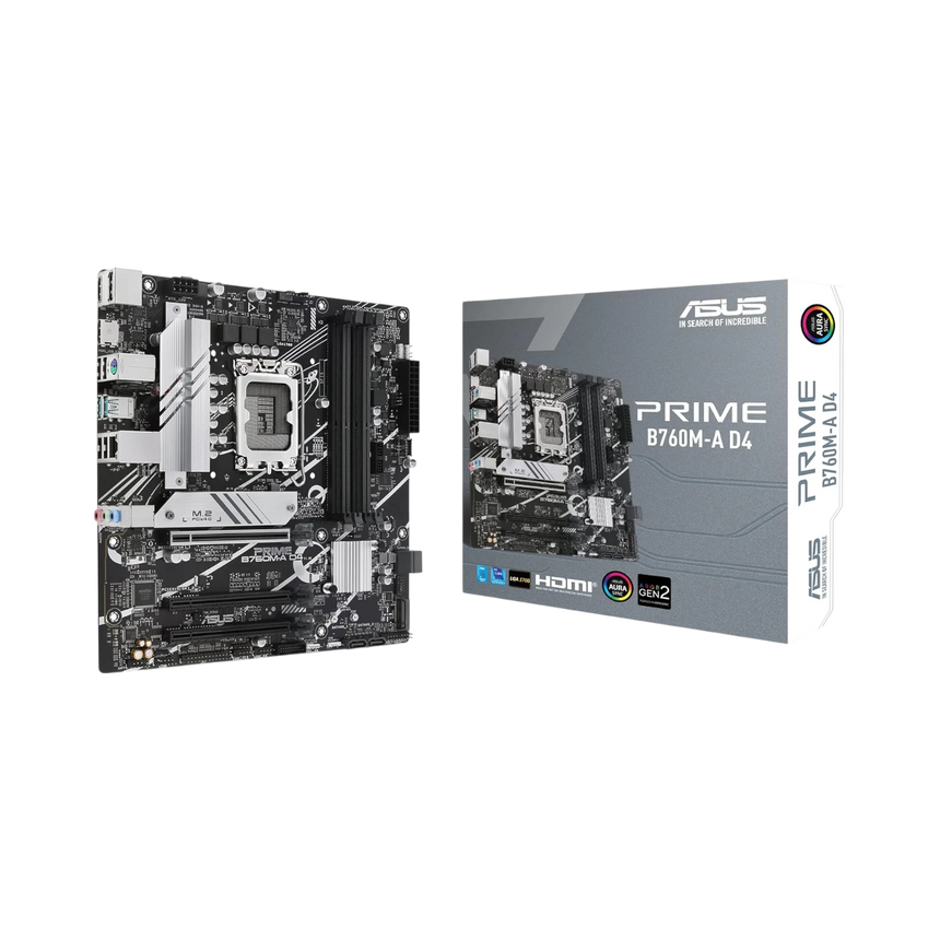 ASUS PRIME B760M-A D4 LGA 1700 Micro-ATX Motherboard — Being Shipped