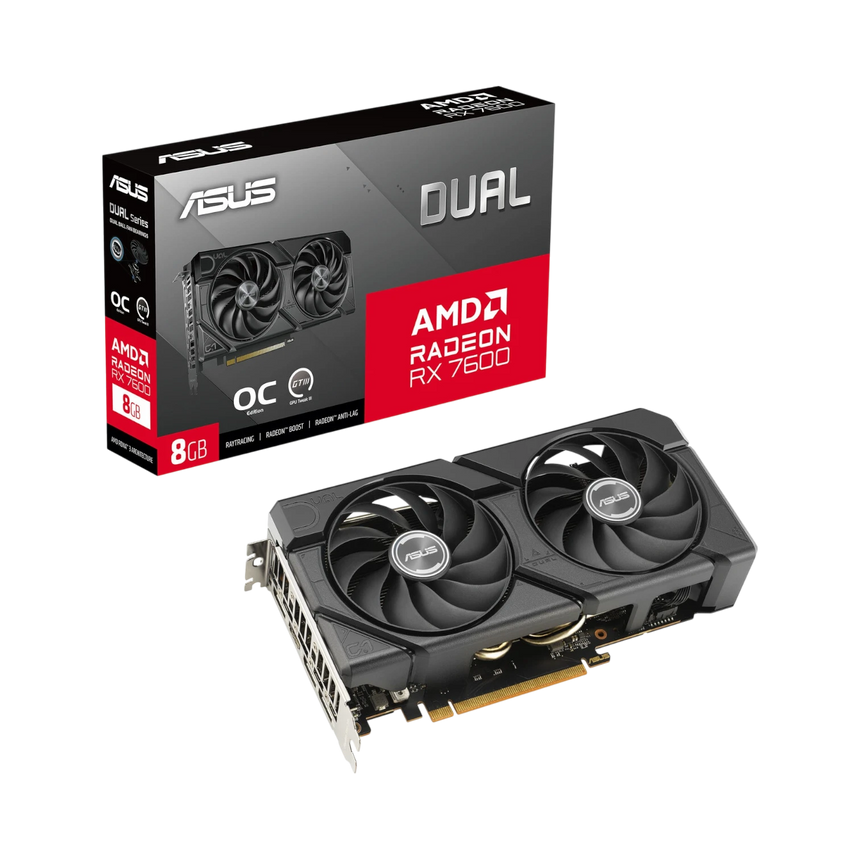 ASUS Radeon RX 7600 Dual EVO OC Graphics Card — Being Shipped