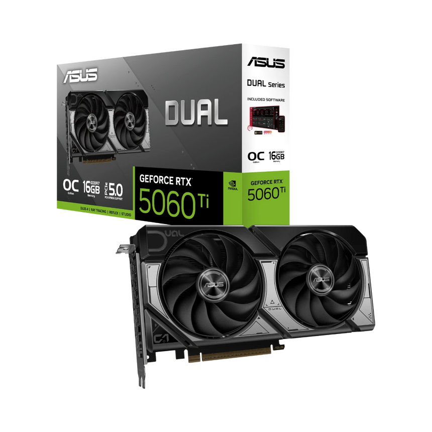 ASUS Dual GeForce RTX 5060 Ti 16GB GDDR7 OC Edition Graphics Card — Being Shipped