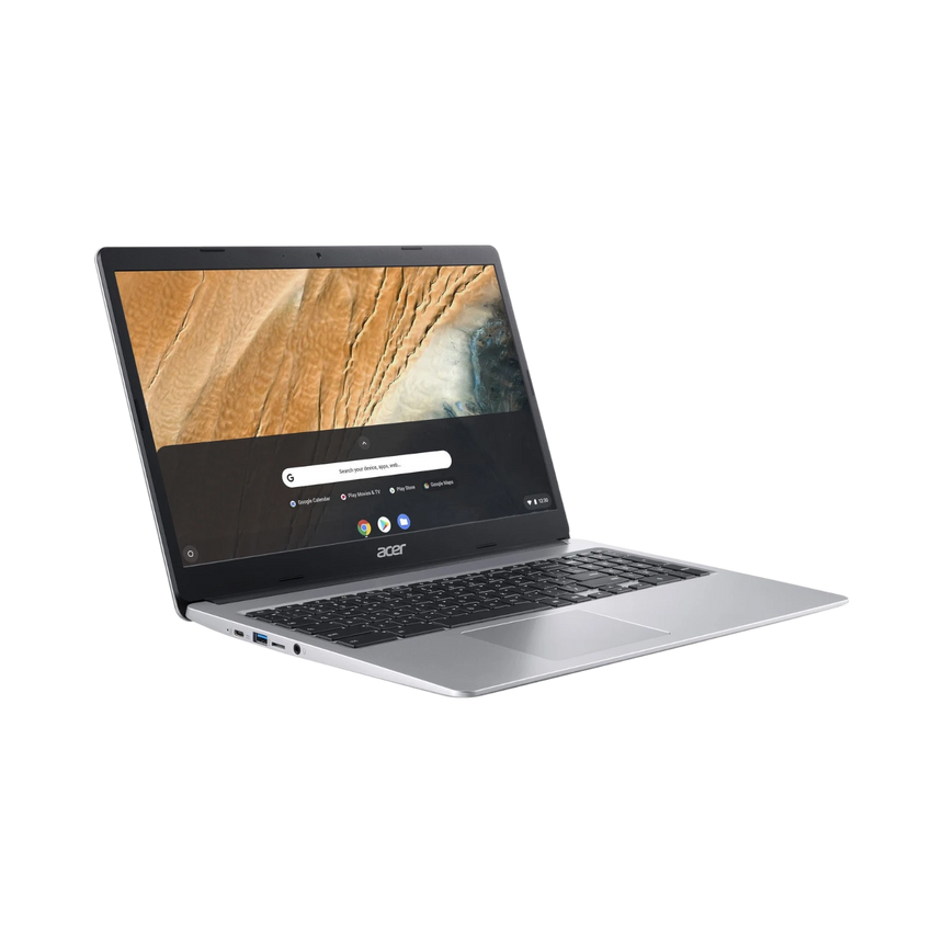 Acer Chromebook 315 15.6" Laptop, Intel Celeron N4020, 4GB RAM, 32GB eMMC (Pure Silver) — Being Shipped