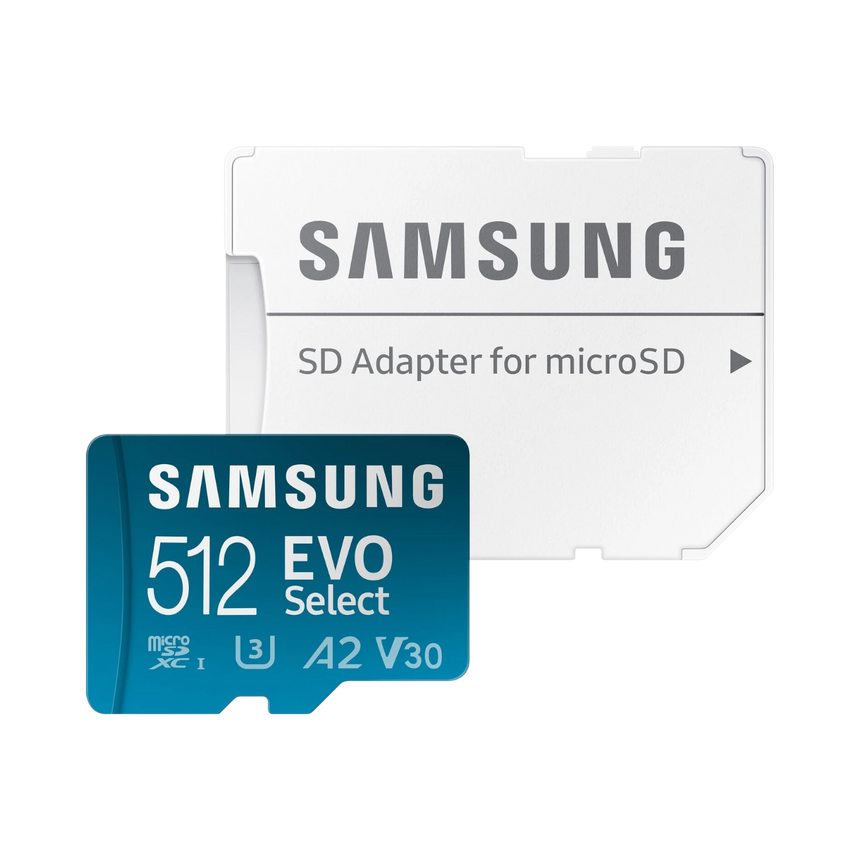 Samsung EVO Select 512GB microSDXC Card with SD Adapter — Being Shipped
