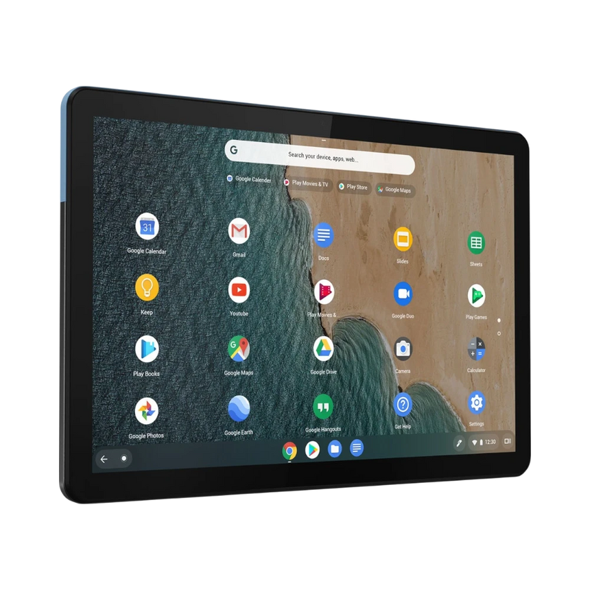 Lenovo IdeaPad Duet 10.1" Multi-Touch 2-in-1 Chromebook, MediaTek Helio P60T, 4GB RAM, 64GB eMMC (Ice Blue & Iron Gray) — Being Shipped